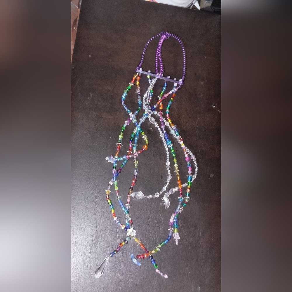 Hand Crafted Colorful Beaded Sun Catcher